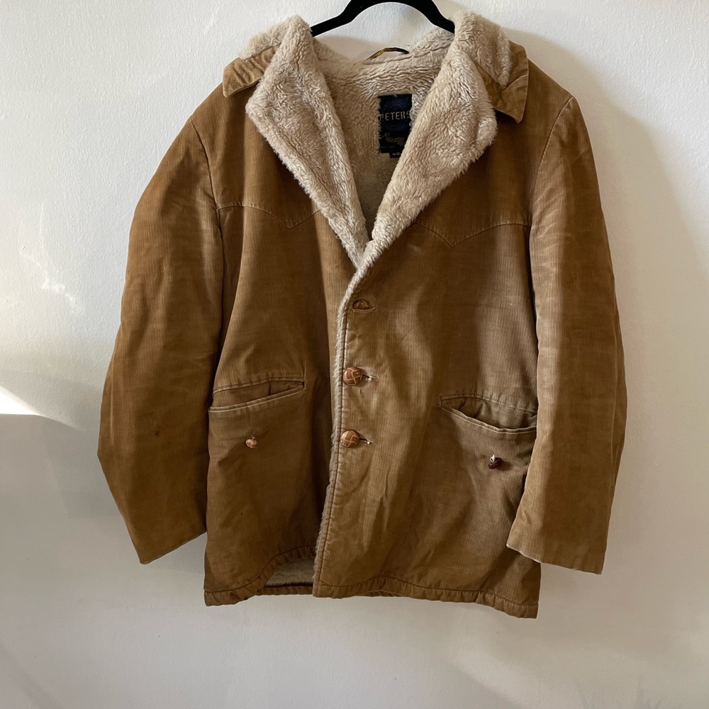 Vintage 60's Peters Corduroy Winter Coat
